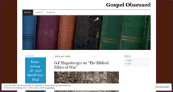 Desktop Screenshot of gospelobsessed.com